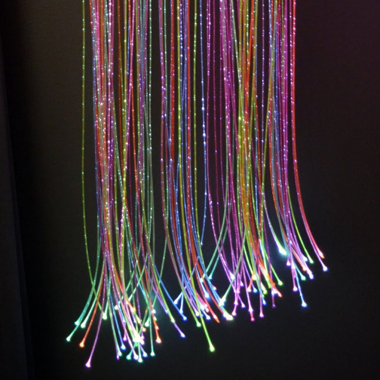 Fiberoptikk farge 200 tråder 2 m